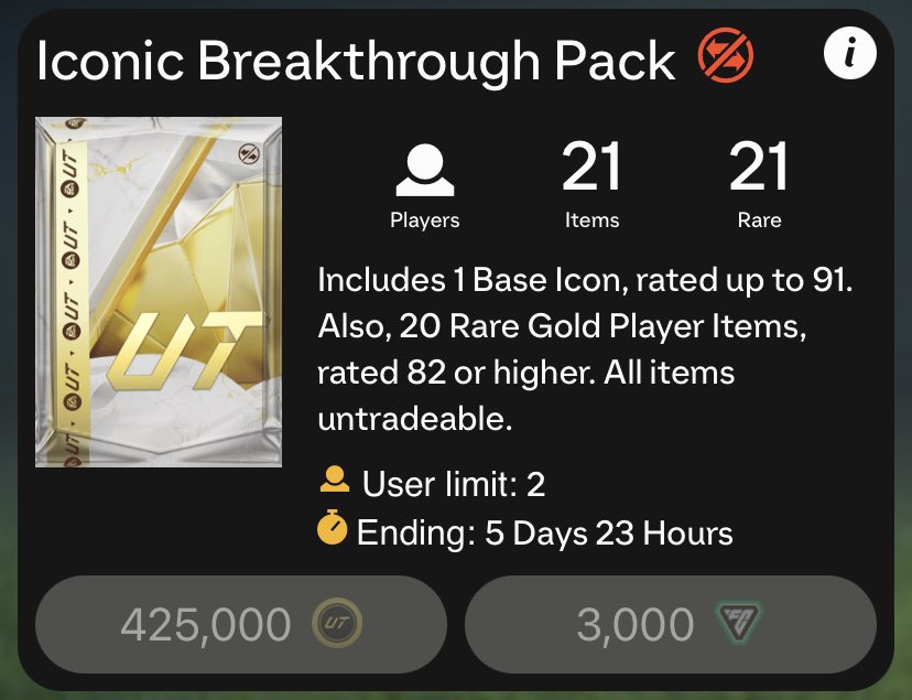 fut_trader_D's tweet photo. WHO WANTS THIS PACK FOR FREE?!

Follow @UTcoinMerchant &amp; me ✅

RT this post ✅

Winner chosen soon #EAFC25 ⏳ https://t.co/OIXhxqZTUM