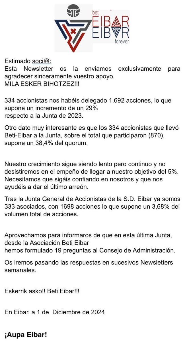 ESKERRIK ASKO!! BETI EIBAR!! ❤️💙