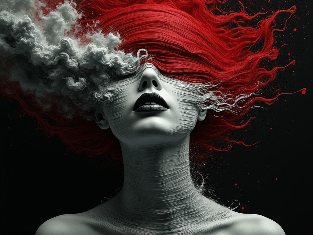 MikeRandomArt's tweet photo. ▫️⚫⚪🔴▫️
🔹completely eliminated🔹
#AIart #redblackwhite #redwithbandw https://t.co/MKOIT5pWLw