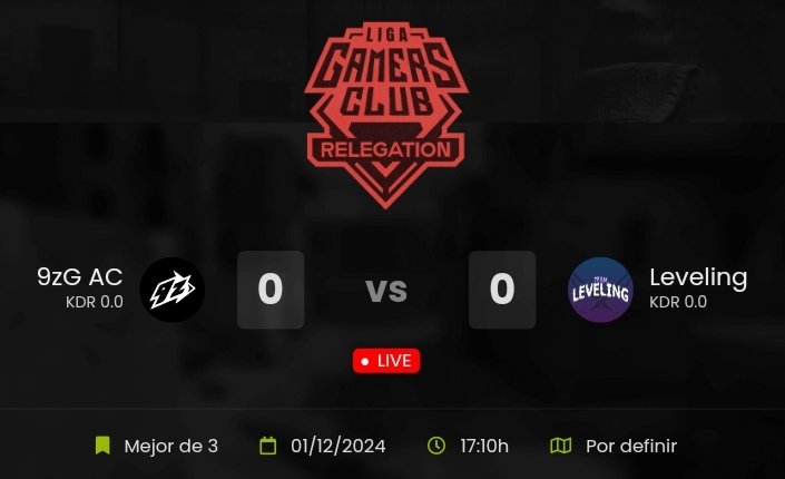 LaBarraDe9zTeam's tweet photo. 9z AC logra llevarse el partido ante Velox y pasa a jugar YA la final de la relegacion
🆚 #Teamleveling
🗺️ Mirage; Ancient; Anubis
#TodoVioleta https://t.co/wPSCjU3kCL