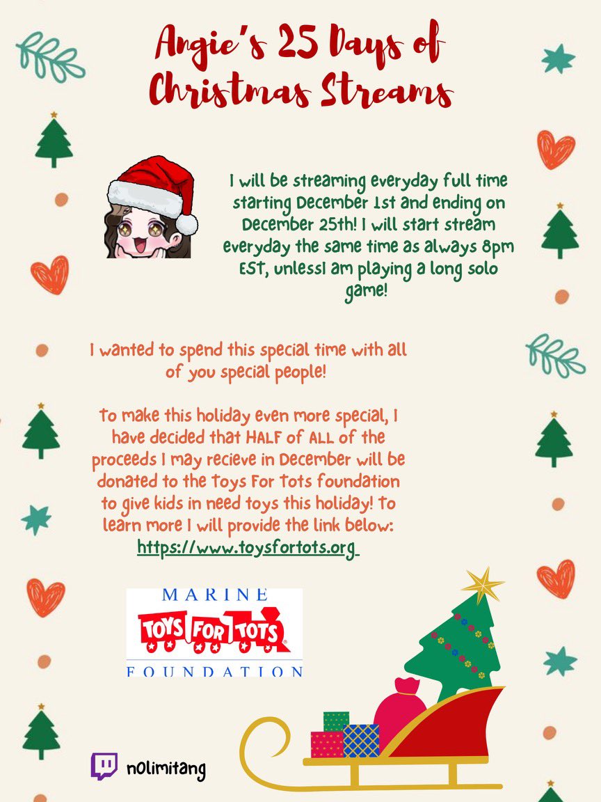 n0limitang1's tweet photo. 25 days until Christmas Streams 🎄✨! https://t.co/EqcZEp7KpP