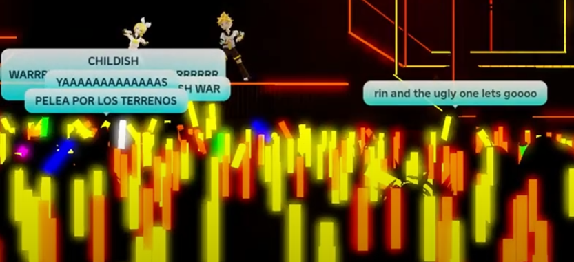 AmaoPofu's tweet image. Excuse me, RIN AND WHO?!?!?!?!?!?!
#vocaloid #MIKUEXPO #robloxconcert