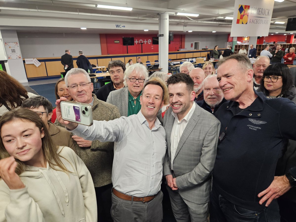 Live95Limerick's tweet photo. A very happy @labour team awaiting official announcement as 4th and final city seat to be announced @ConorSheehan93 https://t.co/mvTyZkA0lv
