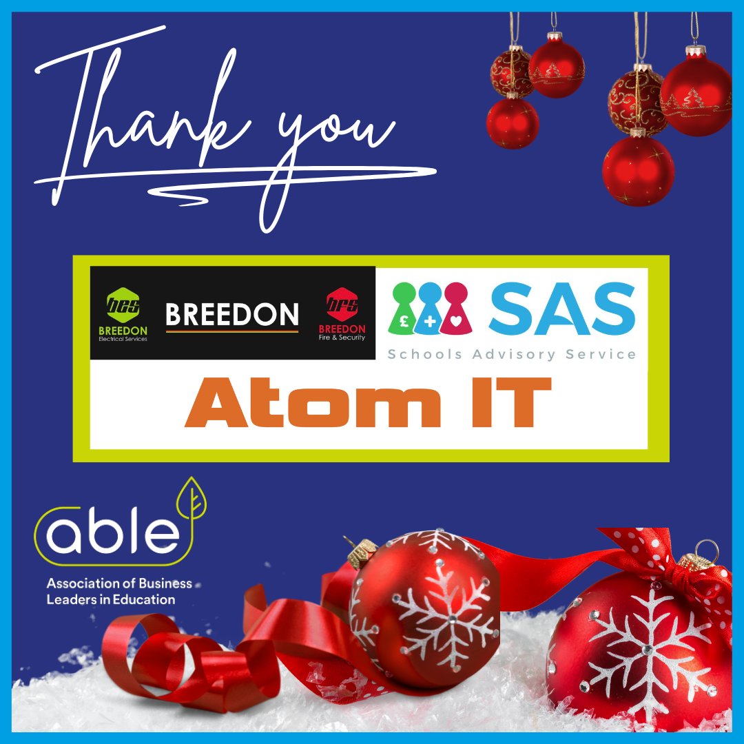 ABLE (@able_pro1) on Twitter photo A Heartfelt Thank You to Our Incredible Partners!
<a href="/BreedonElec/">Breedon Electrical</a>, <a href="/SchoolsAdvisory/">Schools Advisory Service</a> & <a href="/At0mIT/">Atom IT</a>
Your support allows us to host three impactful conferences each academic yearβproviding invaluable resources and networking opportunities for school business leaders and schools. A Heartfelt Thank You to Our Incredible Partners!
<a href="/BreedonElec/">Breedon Electrical</a>, <a href="/SchoolsAdvisory/">Schools Advisory Service</a> & <a href="/At0mIT/">Atom IT</a>
Your support allows us to host three impactful conferences each academic yearβproviding invaluable resources and networking opportunities for school business leaders and schools.