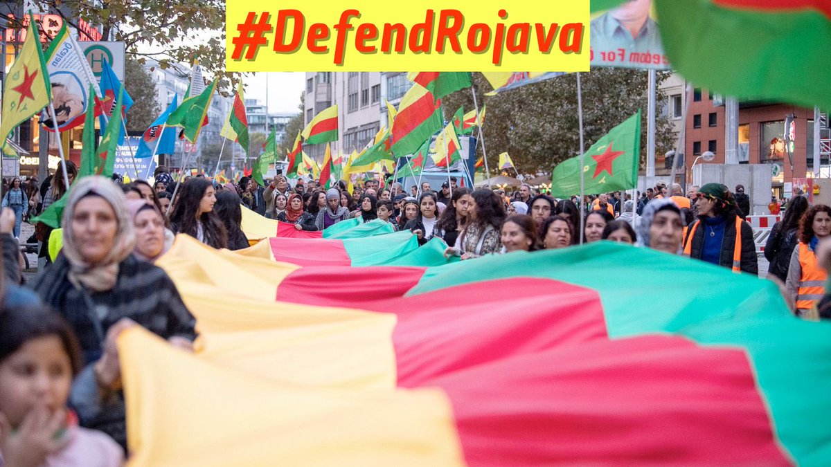 DAİŞ çetelerine karşı verilen direnişle özgürleşen bu toprakları savunmanın sorumluluğu hepimizin omuzlarındadır. Şimdi, sokağa çıkma, direnişi büyütme ve özgürlüğü savunma zamanıdır! Faşizmi her yerde durdurmak için harekete geçelim!

#DefendRojava