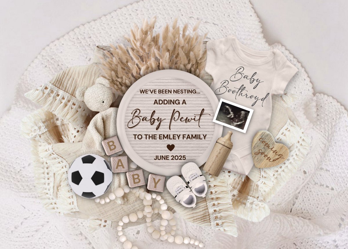 Myself and Matt are adding a baby pewit to the #emleyfamily in June 2025.