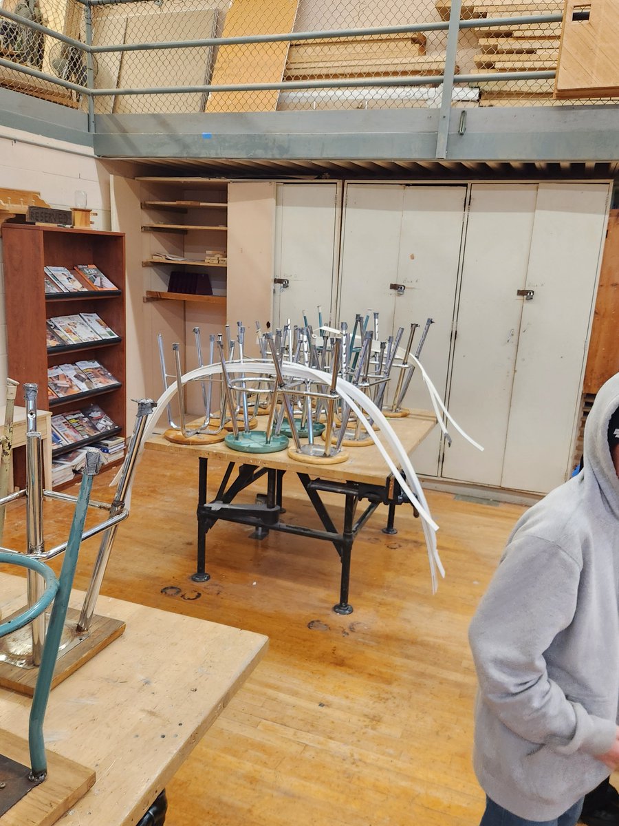 STEAMRC_TVDSB's tweet photo. With the weather outside becoming a little more winter-like we brought things inside this week. The crew at Parkside CI worked away designing and building some track barriers.
#MRGracing 
#rcgaragecanada 
#1upRacing 
#WeAreAE 
#shsmtvdsb https://t.co/CNHToCCltn