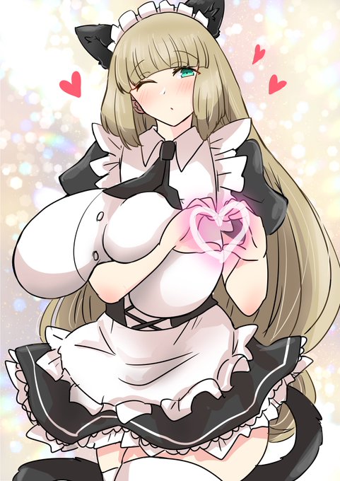 猫耳メイドセピアさん🐈‍⬛💕 