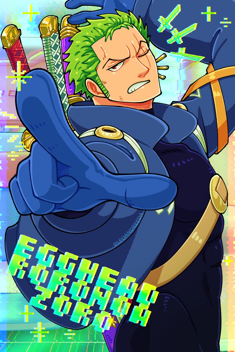 LeoAndreeda's tweet image. Cheers to Zoro's best outfit to date 👾

#kindaold #myart #ONEPIECE #zoro #RoronoaZoro