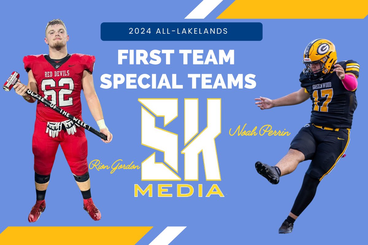 SK Media All-Lakelands First Team Athlete, Special Teams, and 8-man!