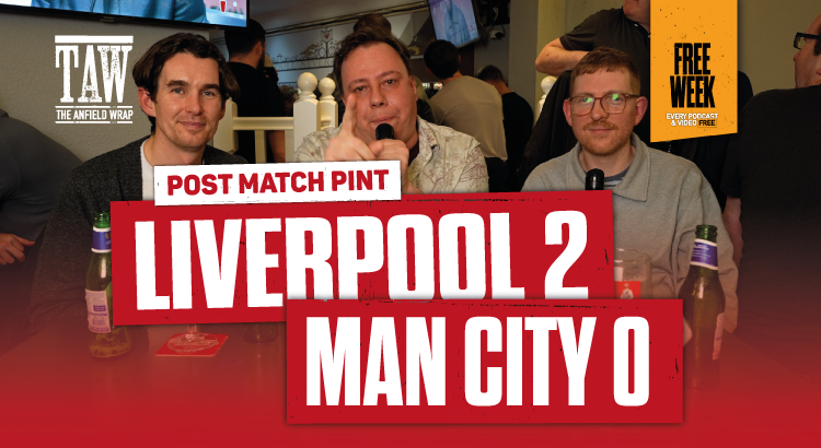TheAnfieldWrap's tweet photo. 🎥 Liverpool 2 Man City 0 | Post Match Pint | #FREEVideo

Post-match reaction video after Liverpool 2 Man City 0. @Knox_Harrington hosts @dan_morgan3 and @Adam__Melia...

Watch for FREE 👇 📺

📲 https://t.co/Ypo23qiXPe https://t.co/HheYIJY1xx