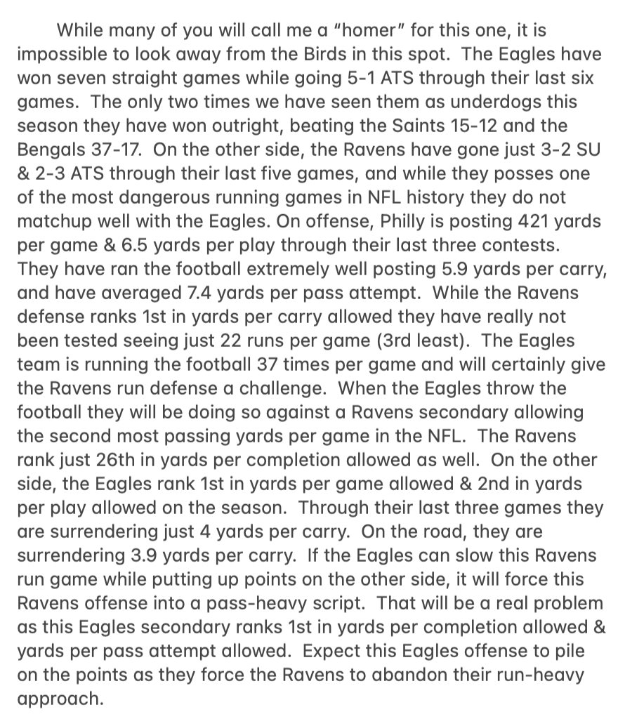 NFL Free Play
🏈Eagles +3.5 -140 

Bring the Energy &amp; Let's Cash!

#Betsmarter #GamblingTwitter