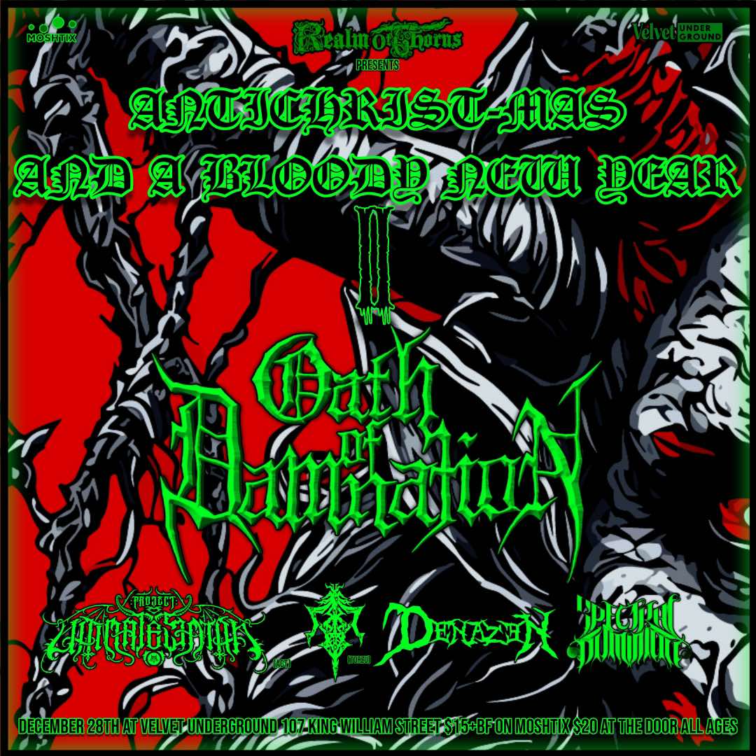oathofdamnation's tweet photo. The next upcoming show is this month at Velvet Underground in Adelaide, SA. All ages!! 💀💀💀
#oathofdamnation
#adelaideblackdeathmetal
#gorehouseproductions https://t.co/Y7HKELS8oJ