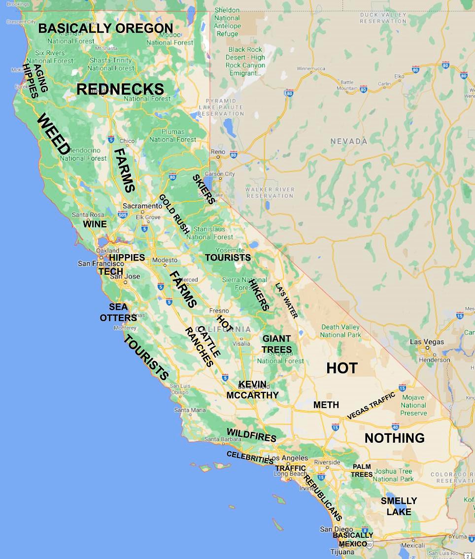 An Attempt to Explain California