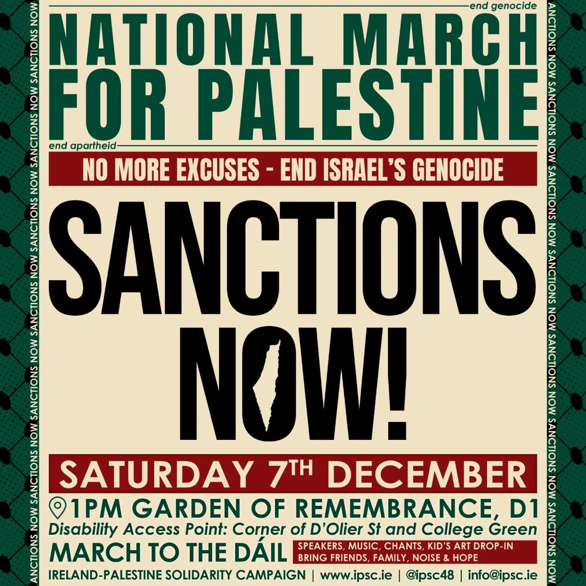 ipsc48's tweet photo. 🇵🇸 Are you getting ready for our next National March for Palestine? Let's have a huge show of solidarity with the Palestinian people and show our incoming government that we demand meaningful sanctions on apartheid Israel for its genocidal crimes. #FreePalestine #GazaGenocide 🇵🇸 https://t.co/KpMxjZ6Bnb