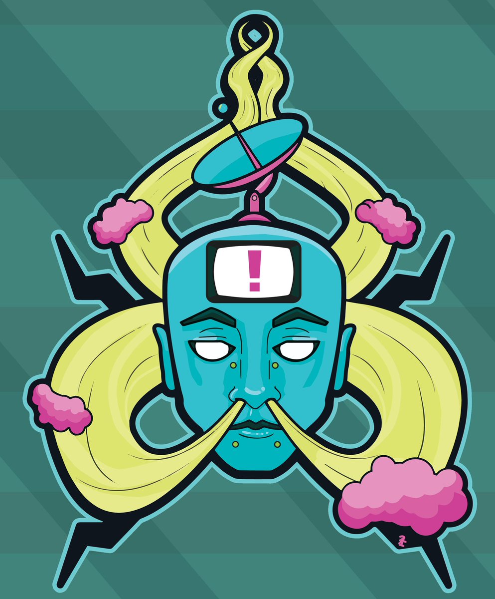 Finished this off finally!! I call this design, Dopamine Seeker. :) #ArtistOnTwitter #art #originalartwork