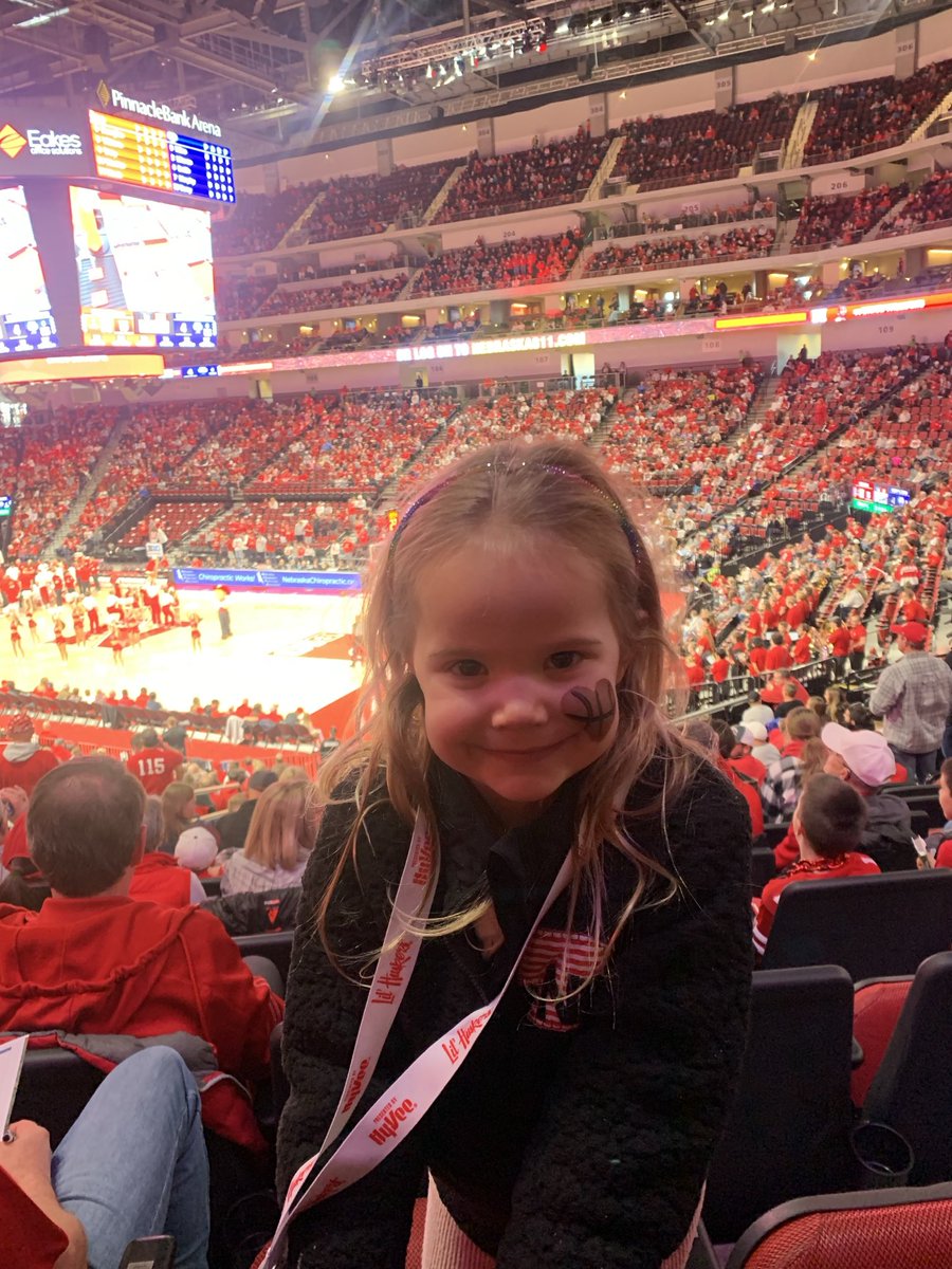 Cheering on those #huskers again today 🏀 Go Big Red!