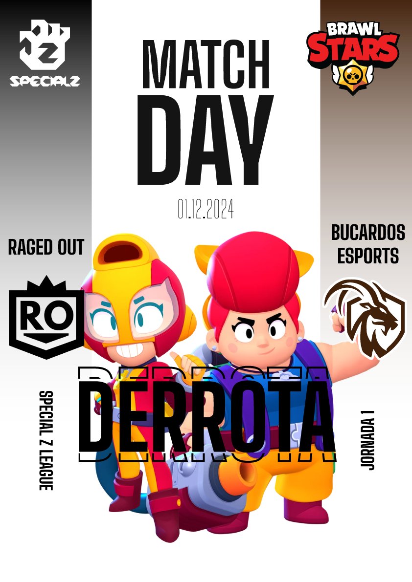 No pudimos empezar con victoria en la liga de Brawl Stars de @RizzMaker pero nos vamos contentos con este primer partido!!

GGs <a href="/iRagedOut/">Raged Out</a> !!

A prepararnos para la J2 y a seguir disfrutando!! 

En breves subiremos algún clip del partido.