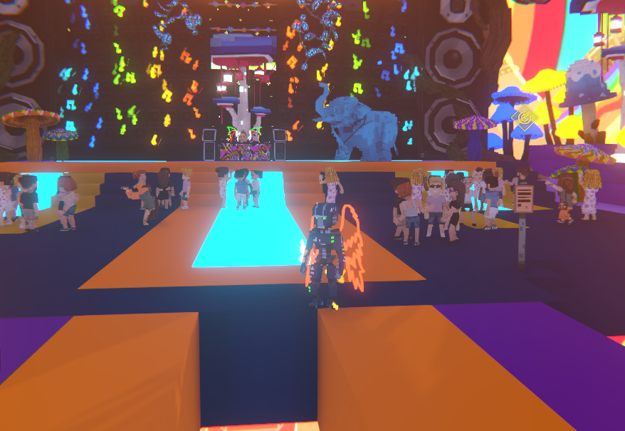 futylinedev's tweet photo. Dancing the night away at @blond_ish Concert in Never Walk Alone @TheSandboxGame. The beat goes on and on! 🎶💃 https://t.co/U6Gp33dPst #TheSandbox #AlphaSeason4 #AS4SocialChallenge https://t.co/J4FOQWpQ2i