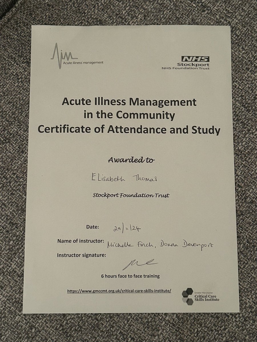 craftynursewithcats (@studentnurse792) on Twitter photo Community AIMS (Acute Illness Management) course completed on Friday. Great course and learnt a great deal <a href="/StockportNurses/">#TEAMSTOCKPORT</a> <a href="/StockportPEF/">Practice Education Facilitators at Stockport NHSFT</a> #communitynurse #newlyqualified #NurseTwitter Community AIMS (Acute Illness Management) course completed on Friday. Great course and learnt a great deal <a href="/StockportNurses/">#TEAMSTOCKPORT</a> <a href="/StockportPEF/">Practice Education Facilitators at Stockport NHSFT</a> #communitynurse #newlyqualified #NurseTwitter