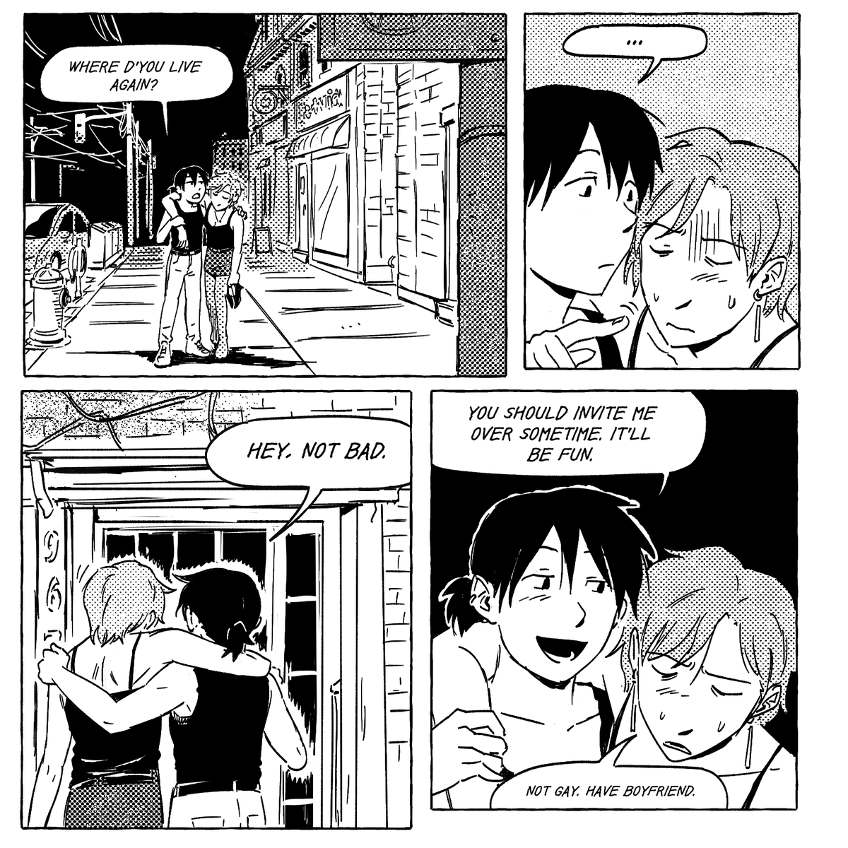 one of the 3 short comics from my oc zine from a while ago. kind of a prequel thing 

(1/2) 