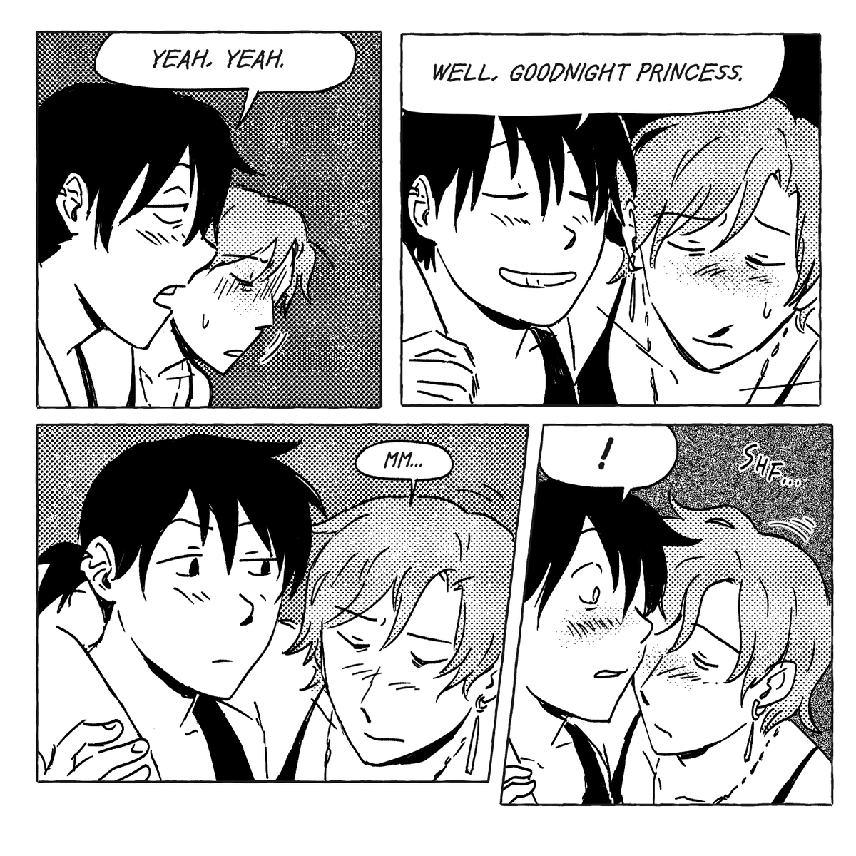 one of the 3 short comics from my oc zine from a while ago. kind of a prequel thing 

(1/2) 