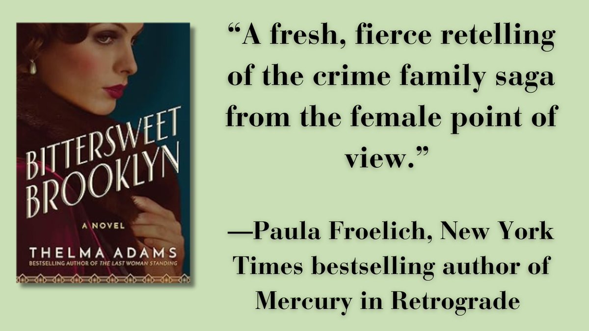 womenwriters (@womenwriters) on Twitter photo “A fresh, fierce retelling of the crime family saga from the female point of view.” —Paula Froelich, New York Times bestselling author of Mercury in Retrogradehttps://www.amazon.com/Bittersweet-Brooklyn-English-Thelma-Adams-ebook/dp/B07BDGQ2P <a href="/thelmadams/">Thelma Adams</a> “A fresh, fierce retelling of the crime family saga from the female point of view.” —Paula Froelich, New York Times bestselling author of Mercury in Retrogradehttps://www.amazon.com/Bittersweet-Brooklyn-English-Thelma-Adams-ebook/dp/B07BDGQ2P <a href="/thelmadams/">Thelma Adams</a>