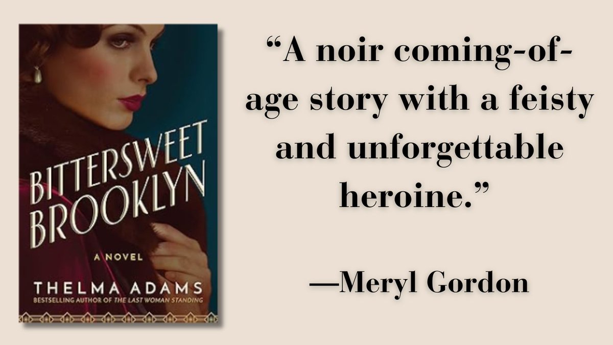 womenwriters (@womenwriters) on Twitter photo “A noir coming-of-age story with a feisty and unforgettable heroine.” —Meryl Gordon <a href="/thelmadams/">Thelma Adams</a> amazon.com/Bittersweet-Br… “A noir coming-of-age story with a feisty and unforgettable heroine.” —Meryl Gordon <a href="/thelmadams/">Thelma Adams</a> amazon.com/Bittersweet-Br…