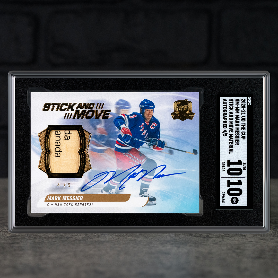 sgcgrading's tweet photo. Game-used stick and on-card auto of the 6-time Stanley Cup Champ 🏒💎 https://t.co/JoKl4Dq0Gh