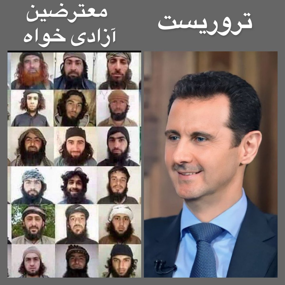 ws_3ch's tweet photo. @ar_khamenei ارهابي                             متظاهري الحرية https://t.co/qqlxA3IcWZ