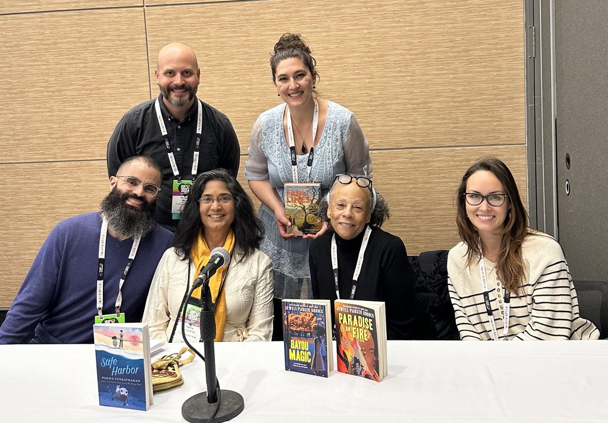 Honored to be part of this distinguished panel on ecoliteracy at #NCTE24 with Russ Mayo, <a href="/jewell_p_rhodes/">Dr. Jewell Parker Rhodes</a>, <a href="/norawritesbooks/">Nora Shalaway Carpenter preorder FAULT LINES!</a>, <a href="/padmatv/">Padma Venkatraman #TheBridgeHome #BornBehindBars</a>, &amp; <a href="/karinaiceberg/">Karina Iceberg (Aleut/Alutiiq)</a>