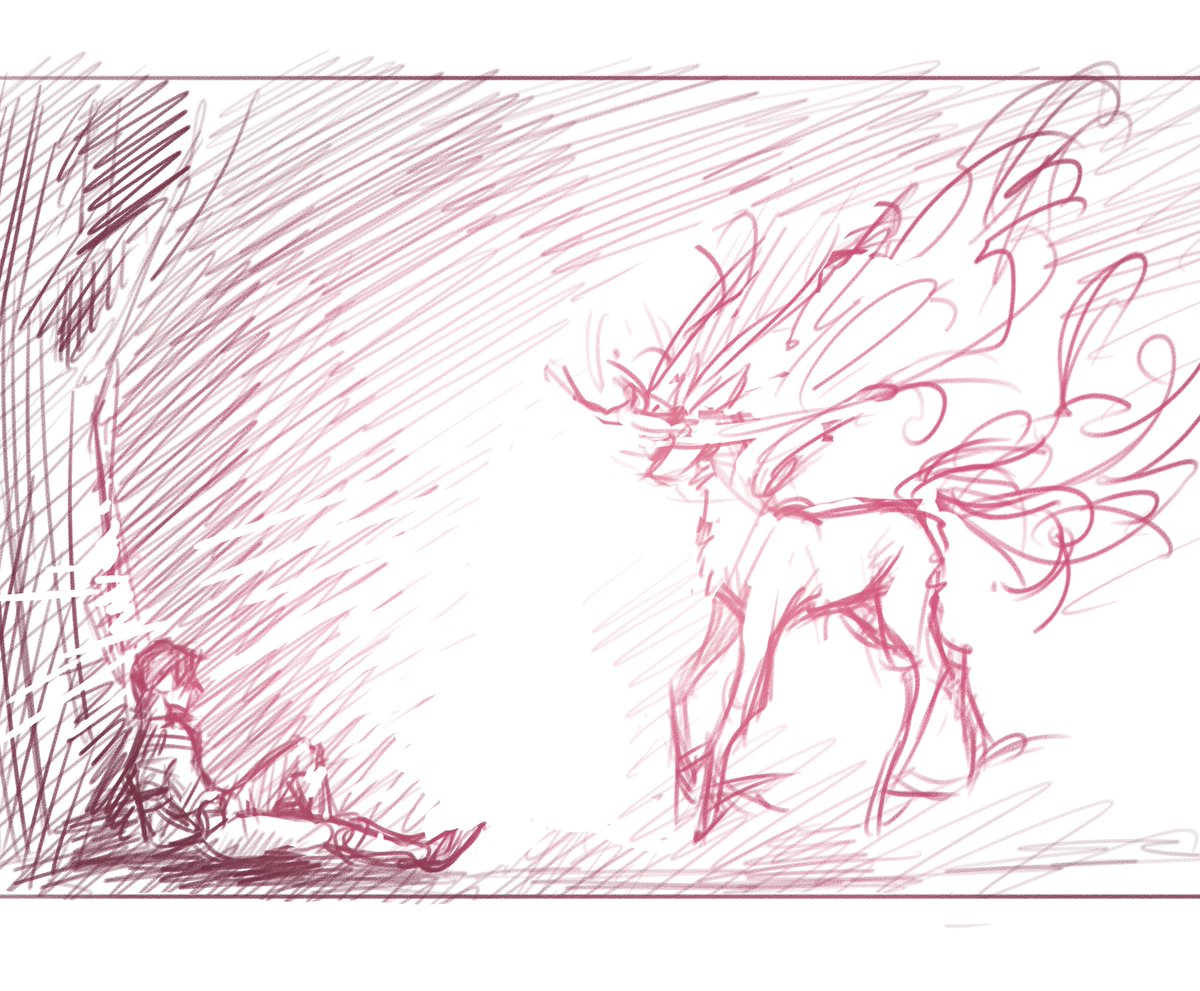 screamwxx's tweet photo. some fantasy shj au where sh is a creature looking for his one true mate and hj is just a very unfortunate soul https://t.co/c8eDoBWFXm