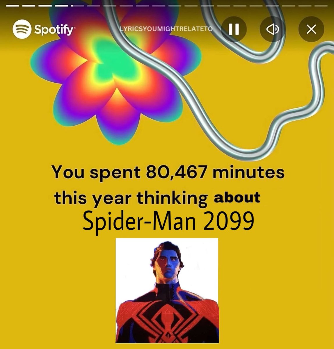 tystarkiplier's tweet photo. #spiderman2099 #spiderman2099memes #miguelohara https://t.co/z1IX1EftOn
