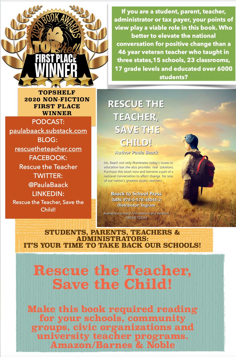 Rescue The Teacher (@paulabaack) on Twitter photo EDUCATIONAL REFORM Part I: Ineffectual University Teaching Programs , by <a href="/PaulaBaack/">Rescue The Teacher</a> open.substack.com/pub/paulabaack… EDUCATIONAL REFORM Part I: Ineffectual University Teaching Programs , by <a href="/PaulaBaack/">Rescue The Teacher</a> open.substack.com/pub/paulabaack…