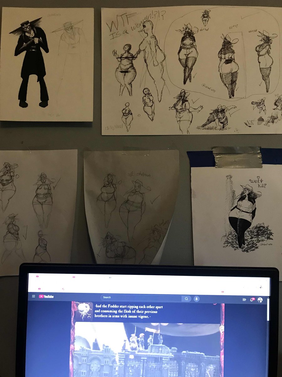 elwar_arts's tweet image. Every #artist got that "psycho wall" 🤠