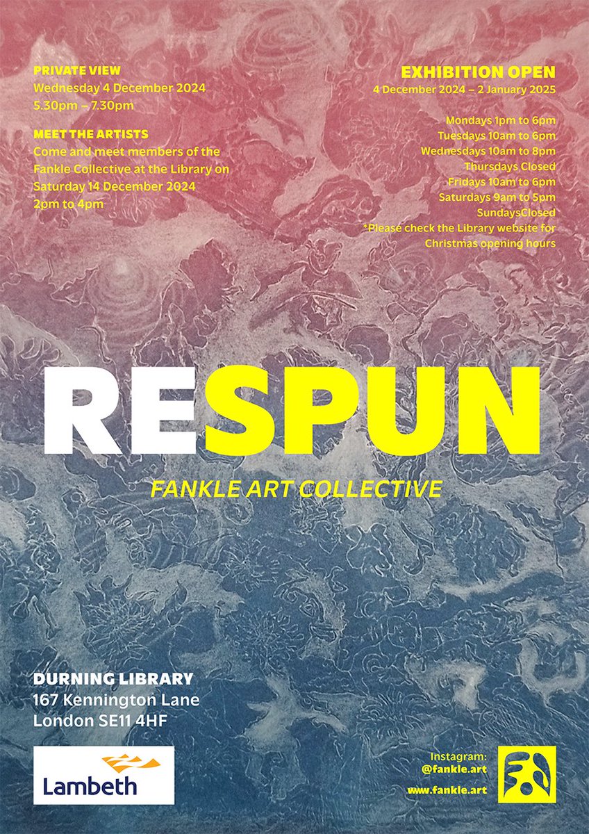 Carolyn Murphy (@cmurphyprints) on Twitter photo Looking forward to showing work in RESPUN, a free art exhibition <a href="/DurningLibrary/">Durning Library SE11</a> opening on Wednesday 4 December. <a href="/LewishamLibs/">Lewisham Libraries</a> <a href="/BrixtonBlog/">Brixton Blog</a> #kennington #contemporaryart #printmaking Looking forward to showing work in RESPUN, a free art exhibition <a href="/DurningLibrary/">Durning Library SE11</a> opening on Wednesday 4 December. <a href="/LewishamLibs/">Lewisham Libraries</a> <a href="/BrixtonBlog/">Brixton Blog</a> #kennington #contemporaryart #printmaking