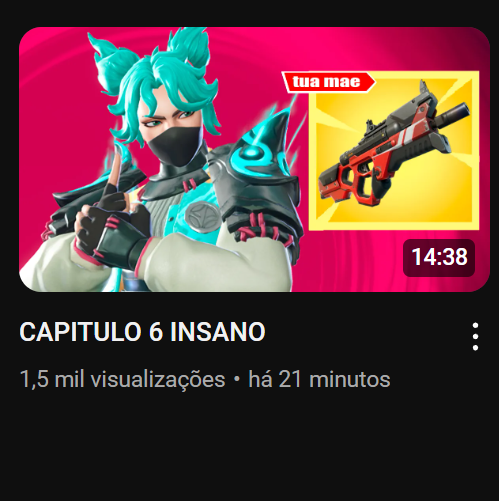 miguelfaroo's tweet photo. O youtube lançou A/B test de thumbnails
Tou a testar isso a literalmente só mudar a cor 🤠

Que cor aparece para vcs? https://t.co/IdjVycxvgE