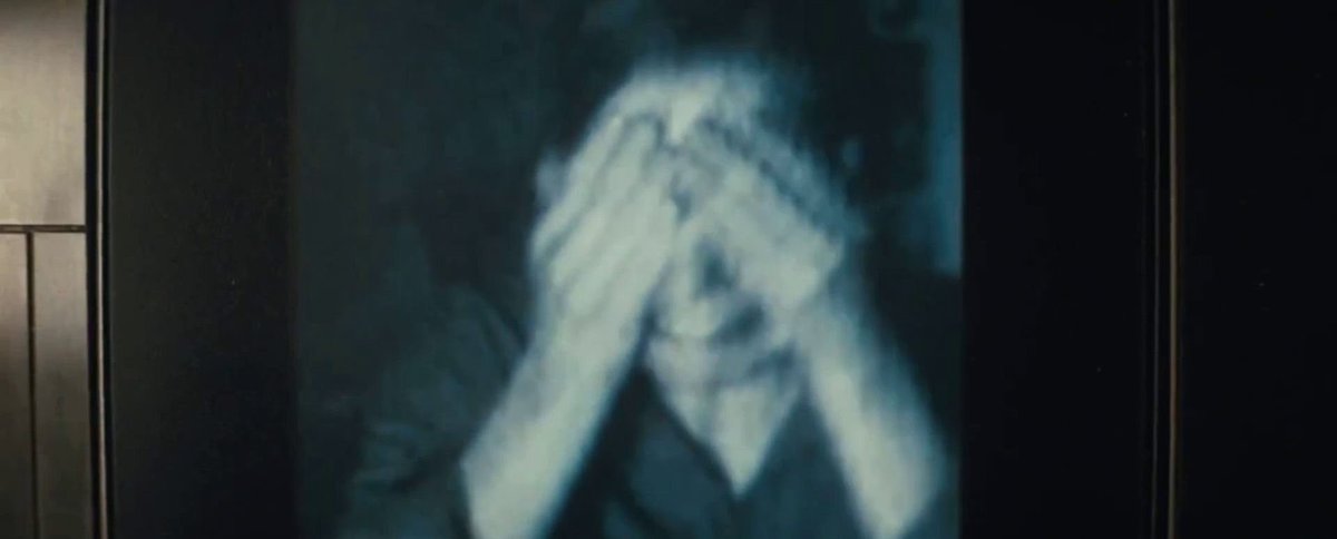 TheCinesthetic's tweet photo. Christopher Nolan discusses the scene in INTERSTELLAR where Cooper realizes he missed out on his kids’ lives:

"It was always the north star of the film ... We filmed McConaughey’s reaction first ... he hadn’t seen the video messages—we’d filmed them all in advance, so that everything would be there in the moment ... The last piece of the puzzle was a beautiful piece of music by Hans Zimmer that hadn’t really found a place in the film. I think he literally referred to it as “organ doodle" ... it was devastating ... When the messages stop, the music stops ... it’s not the sort of thing that I like to do, but it felt perfect and apt for that moment"