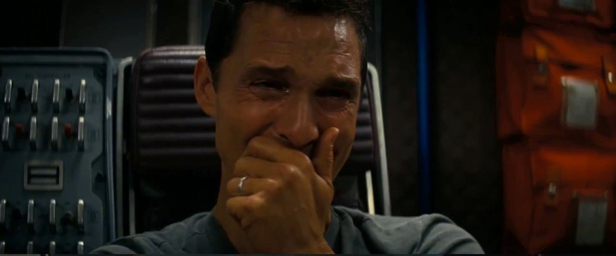 TheCinesthetic's tweet photo. Christopher Nolan discusses the scene in INTERSTELLAR where Cooper realizes he missed out on his kids’ lives:

"It was always the north star of the film ... We filmed McConaughey’s reaction first ... he hadn’t seen the video messages—we’d filmed them all in advance, so that everything would be there in the moment ... The last piece of the puzzle was a beautiful piece of music by Hans Zimmer that hadn’t really found a place in the film. I think he literally referred to it as “organ doodle" ... it was devastating ... When the messages stop, the music stops ... it’s not the sort of thing that I like to do, but it felt perfect and apt for that moment"