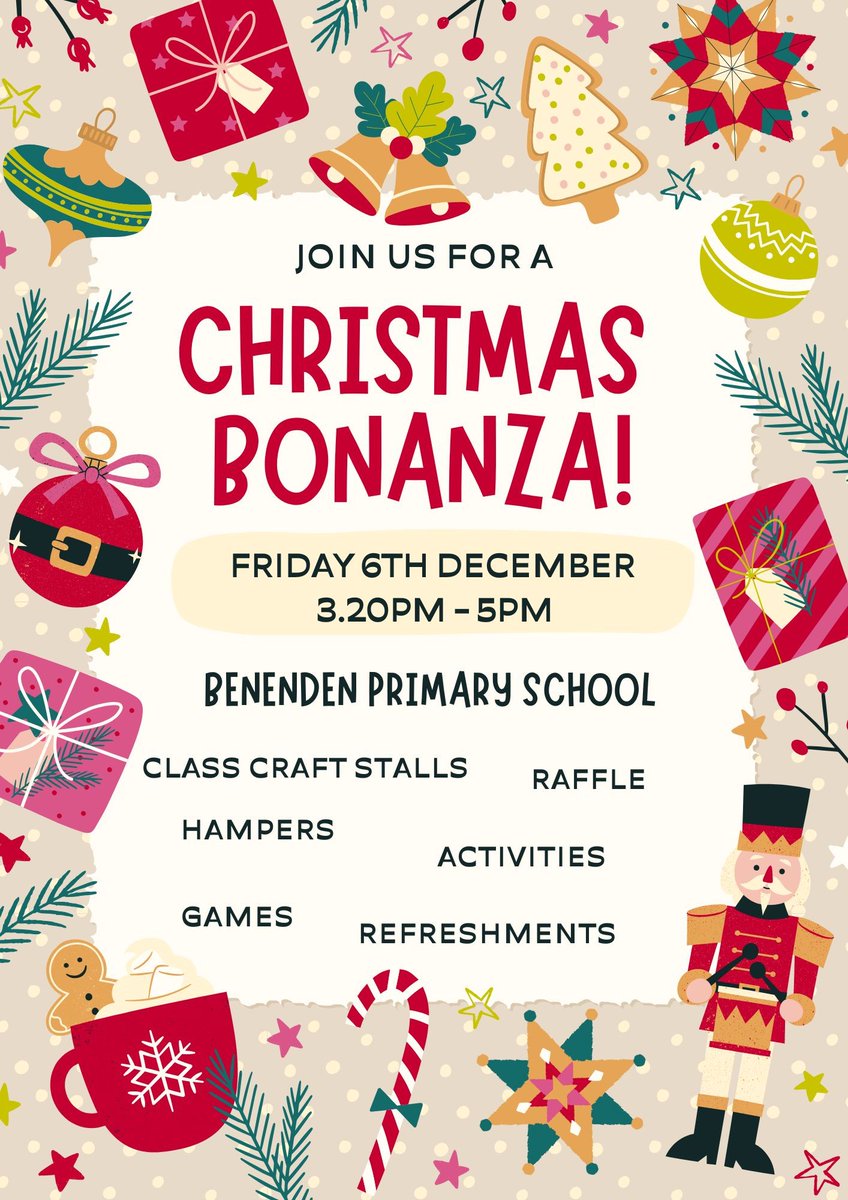 It is beginning to feel a lot like #Christmas. Come and join us on Friday 6th December at our Christmas Bonanza. All welcome, come if you can.🎅🎄