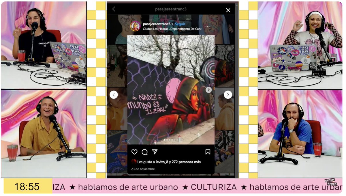 [AHORA] Ratoncio, Shaera y Pasajera conversando con Valentina en #Culturiza <a href="/desembarco_dco/">Desembarco - DCO</a> 
youtube.com/live/I5cqvotYi…