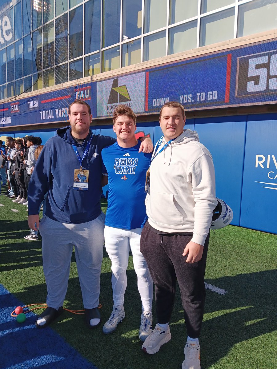 Had a great trip to Tulsa!  Loved catching up with and cheering on <a href="/mcgary_luke/">Luke McGary</a> with my favorite little brother <a href="/kaleb_Kozloski/">KALEB KOZLOSKI</a>.  Thank you <a href="/Coach_G_Frey/">Greg Frey</a> for the opportunity. 
<a href="/PCALionsFB/">PCAFootball</a> 
<a href="/donnieyantis/">Donnie Yantis</a> 
<a href="/ZachFrazier5/">Zach Frazier</a>