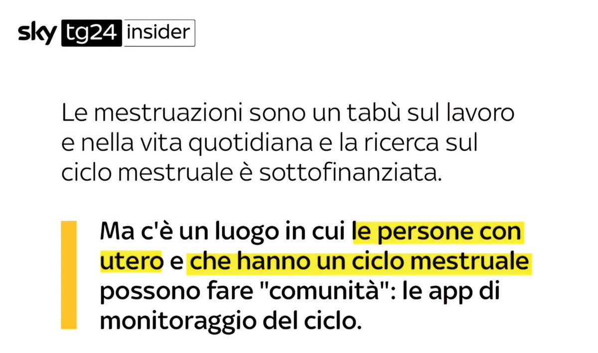 ProVitaFamiglia's tweet photo. Vogliamo dare agli amici di @SkyTG24 una notizia in esclusiva assoluta: "Le persone con utero e che hanno le mestruazioni" si chiamano #donne. Poi veniteci a fare le lezioni sul patriarcato eh. https://t.co/SUlzSpWWPD