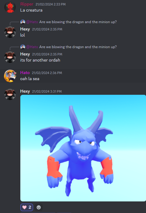RipperGFX's tweet image. He (@HexagonBuildsRB ) stole assets when we commissioned him - we sent him a picture of a Clash of Clans minion as a reference for him to model, so he subsequently ripped a 3d printable model of the minion, ran a decimation modifier, and called it his.