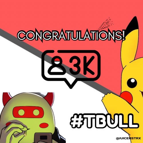 StarrrSignz's tweet image. CONGRATULATIONS ON 3K FOLLOWERS @Juicerstrx
I MADE THIS ART FOR YOU 😀❤️💪🏽
$TBULL
#FreeSample #FreeOfCharge #NoCost #Complimentary #FreeAccess #UnlimitedFree #FreeResources #FreeDownload #JoinForFree #FreeGift #FreeContent #FreeTrialOffer #TotallyFree #FreeAwaits