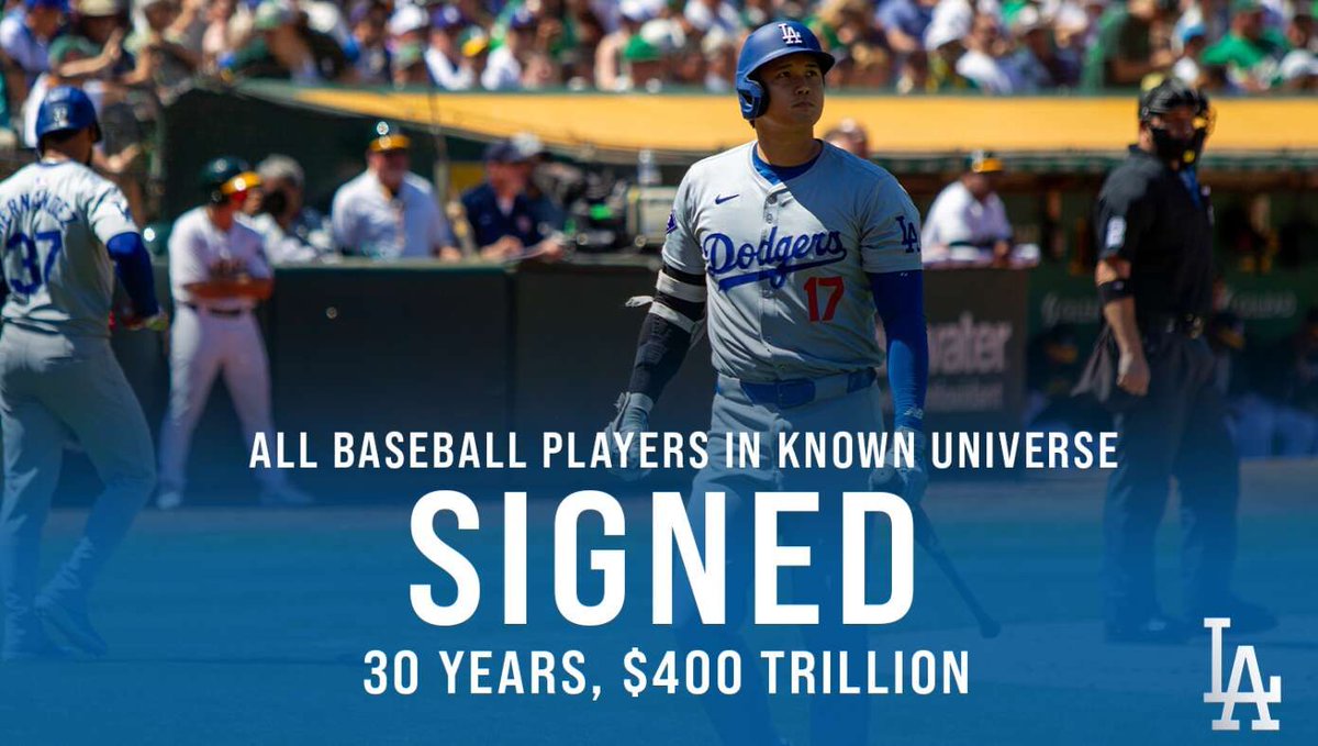 TheBabylonBee's tweet photo. All Other MLB Teams Forced To Forfeit As Dodgers Sign Every Baseball Player In Existence https://t.co/EvmW5bGhQg https://t.co/EXffwFRPOT