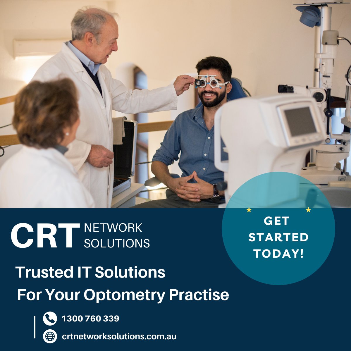 CRTNetSolutions's tweet photo. Efficient IT solutions for optometry practises—secure, efficient, and reliable. 

Reach Out Today! ⬇️ https://t.co/Wq1FNkaAlz

#OptometryIT #CRTNetworkSolutions #HealthcareIT https://t.co/rPxGLqbsH6
