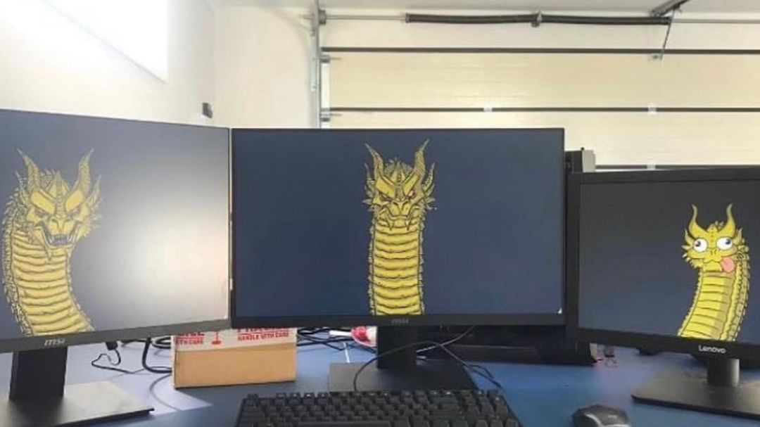 “Why do you need 3 monitors?”
Me: