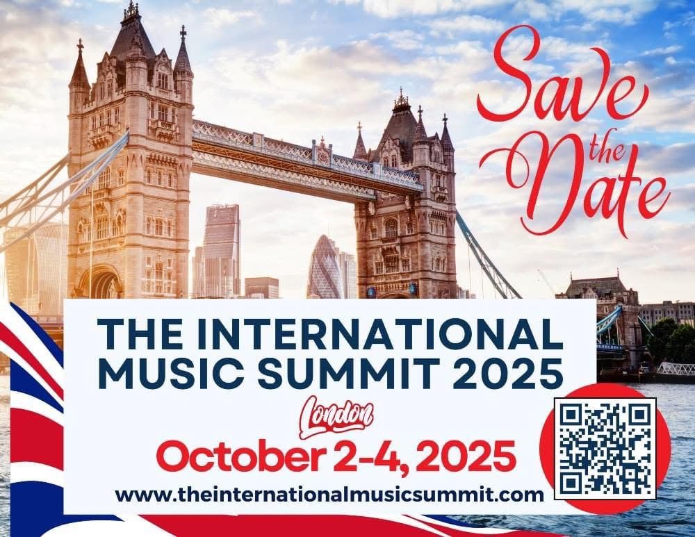 Back2BackPRGlbl's tweet photo. 🚨 It’s official! The International Music Summit is happening October 2-4, 2025 in LONDON, ENGLAND, don't miss this
REGISTER NOW for this epic event! 🎶🔥 https://t.co/ygp7cBETgH #Summit2025 #IMS2025 #SaveTheDate #indieartist #globalconference #artistessentials #back2backprglobal https://t.co/BuHsMWyYxs