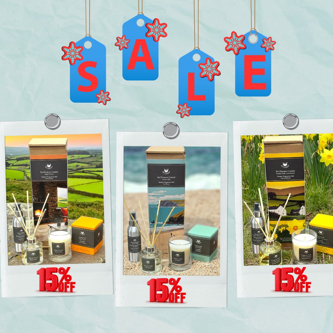 🛍️✨ Last Day of our Winter Sale ✨🛍️

Enjoy 15% OFF our Home Fragrance Sets—perfect for creating a warm and inviting atmosphere this season. ❄️🌟

Treat yourself or find the ideal gift for someone special. 🎁

myddfai.com/sale-2024/

#WinterSale #HomeFragrance #CosyHomes